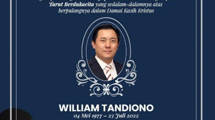 Berikut sosok William Tandiono pengusaha kaya raya menantu konglomerat Dato Sri Tahir yang berpulang. Sosok istri dari William yang meninggal dunia pada Sabtu (23/07/2022) tersebut adalah Victoria Tahir.