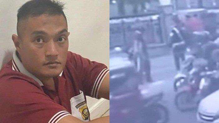 Inilah tampang Bripka Salmon polisi yang memukul seorang anggota Polisi Militer (PM) yang sedang bertugas mengatur arus lalu lintas. Selasa (13/9/2022).