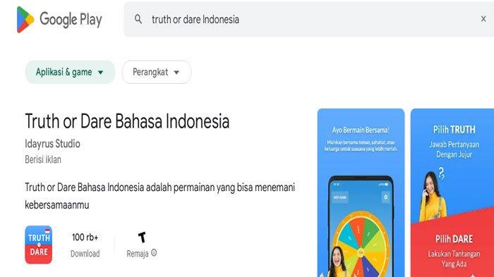 Truth or Dare Indonesia. Aplikasi Game Truth or Dare Terbaru 2022