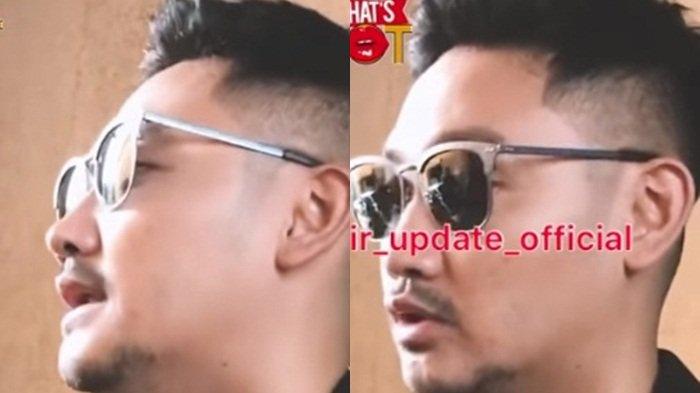 Ekspresi Angga Wijaya usai mengaku memalsukan tanda tangan Dewi Perssik.