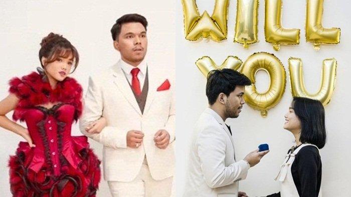 Pasangan Thariq Halilintar dan Fujianti Utami kembali menghebohkan publik terkait potretnya memberi cincin ke sang kekasih.