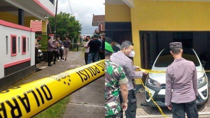 Penampakan kondisi rumah tempat penemuan jenazah di Mertoyudan, Magelang, Senin (28/11/2022). Polisi mengungkap hasil autopsi dari sekeluarga yang tewas di Magelang, ditemukan tanda-tanda kerusakan organ tubuh karena zat kimia berbahaya.