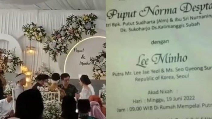 wanita asal Indonesia mendadak menggemparkan media sosial usai melangsungkan pernikahan dengan Lee Minho.