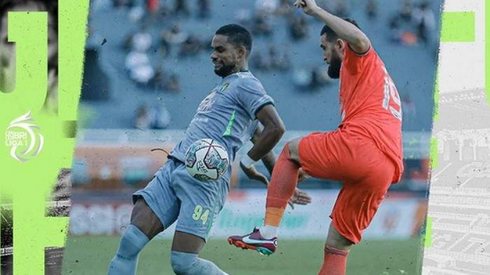 Silvio Junior di laga Borneo FC vs Persebaya Surabaya