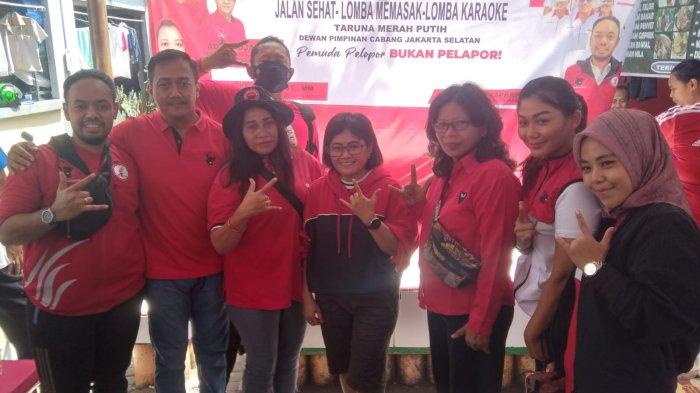 DPC Taruna Merah Putih (TMP) Jakarta Selatan menggelar serangkaian kegiatan bersama warga Petogogan, Kebayoran Baru, Jakarta Selatan pada Minggu (22/1/2023).