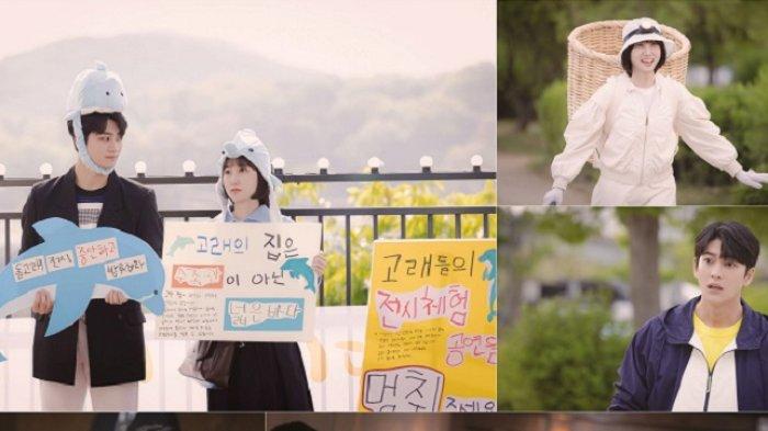 Park Eun Bin dan Kang Tae Oh saat adegan kencan dalam drama Korea Extraordinary Attorney Woo.