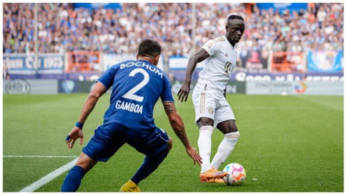 Sadio Mane dalam laga putaran ketiga Liga Jerman musim 2022-2023, Bayern Munich vs VfL Bochum 1848, di Vonovia Ruhrstadion, Minggu (21/8/2022).