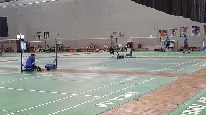 Suasana Lapangan Latih Pelatnas PBSI, di Cipayung, Jakarta Timur