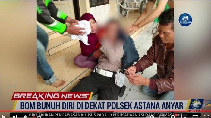 Polisi terluka akibat bom bunuh diri di Polsek Astana Anyar, Kota Bandung, Rabu (7/12/2022)
