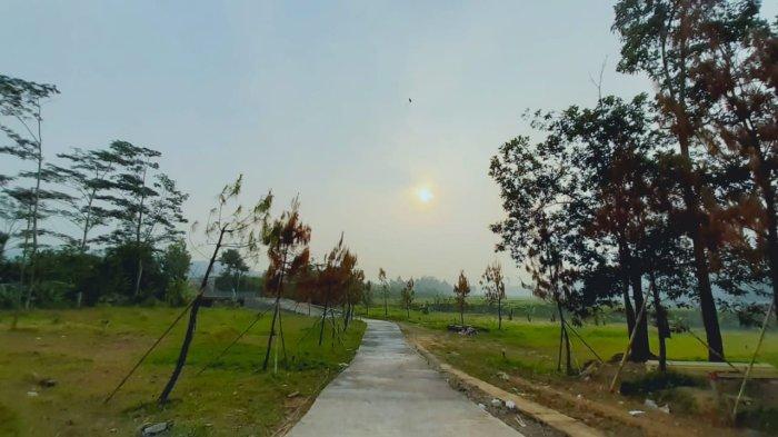Pemandangan perbukitan di lokasi properti Shamani Hills di Sukaresmi, Kecamatan Sukamakmur, Kabupaten Bogor.