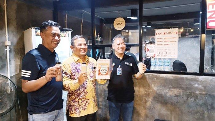 Acara peluncuran Livin’ by Mandiri via QRIS Mandiri di Kawasan Kota Lama Banjarmasin 22072022.