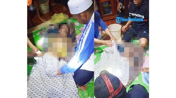 Korban meninggal akibat serangan buaya di Sukadana Kalimantan Barat Rabu (18012023)
