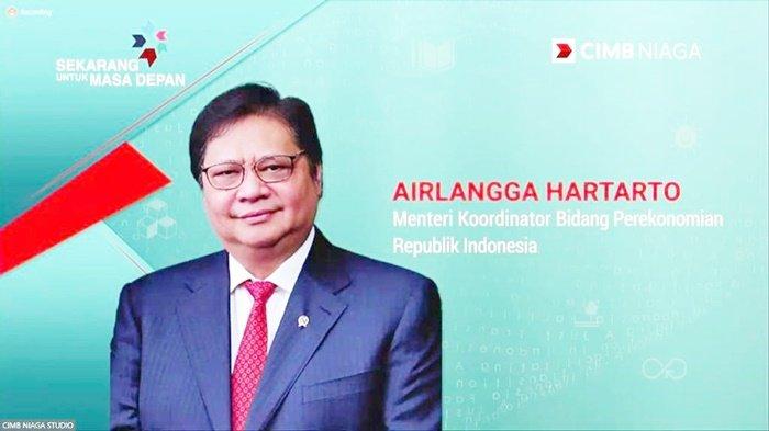 Menko Perekonomian Airlangga Hartarto katakan pembiayaan hijau berperan penting.