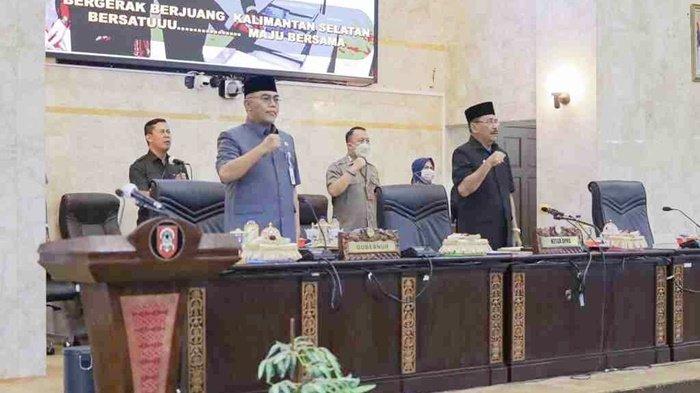 Pembukaan Rapat Paripurna RAPBD di DPRD kalsel Senin (10102022).