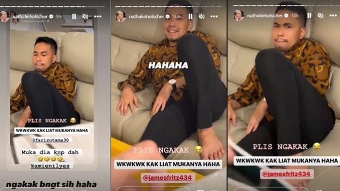 Fariz Utama saat di rumah Nathalie Holscher