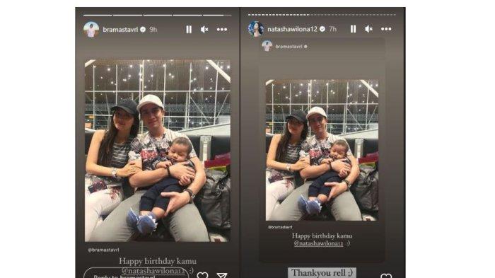 Kebersamaan Verrell Bramasta, Natasha Wilona, dan seorang bayi.