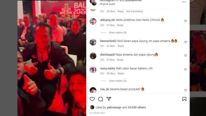 Raffi Ahmad dan Atta Halilitar ketika bertemu dengan Ketua Umum PBESI Pak Budi Gunawan.