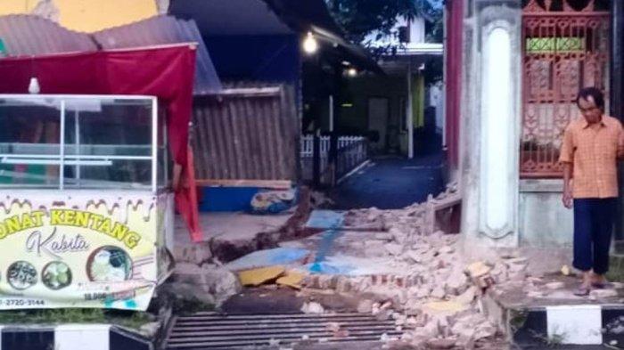 Imbas gempa bumi M 3,8 yang mengguncang Kuningan menimbulkan kerusakansv