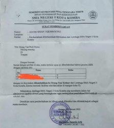 Rusak Fasilitas Sekolah, 2 Siswa SMA di Matim Dikeluarkan dari Sekolah, Ini Kata Kepsek