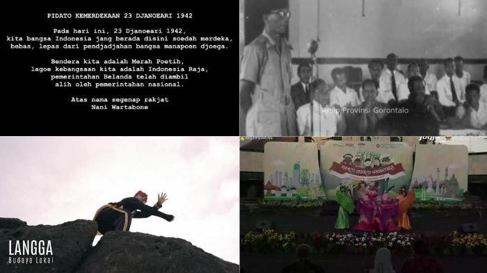 Tangkapan layar film pendek 23 Januari oleh HPMIG Yogyakarta dalam menyambut Hari Patriotik Gorontalo.