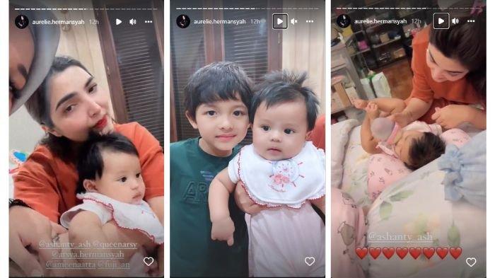 Ashanty lepas rindu dengan cucunya, Ameena 3