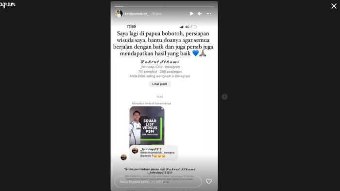 David Rumakiek mengungkap dirinya sedang pulang kampung ke Papua untuk mempersiapkan wisudanya.