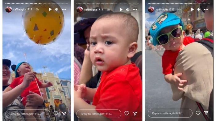 Potret menggemaskan Rayyanza di Disneyland