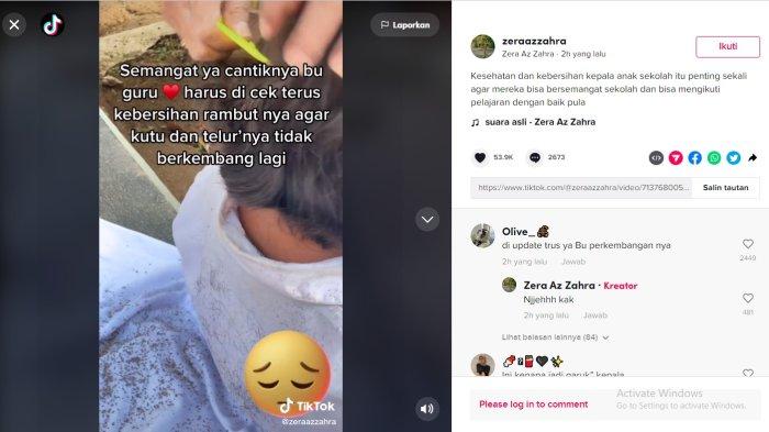 TikTok Zera Ayu Fatmawati, guru SD yang viral