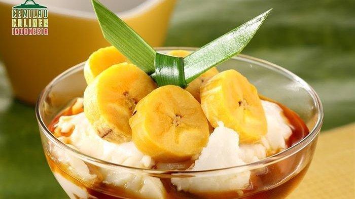 Bubur Sumsum Pisang. (Sajian Sedap)
