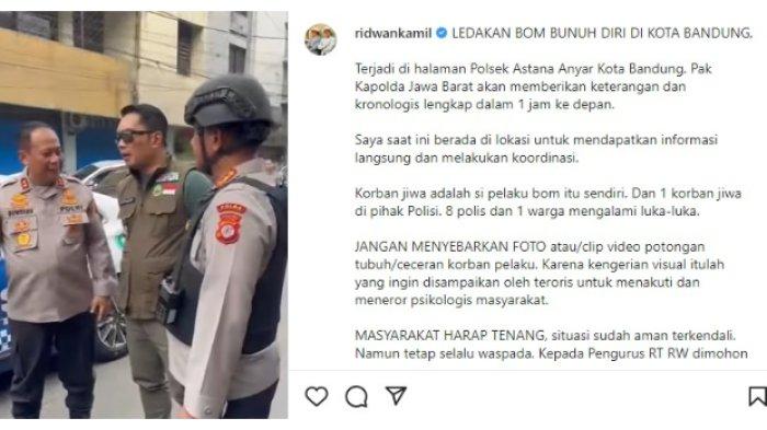 Gubernur Jawa Barat, Ridwan Kamil mengingatk