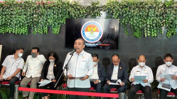 Ketua LPSK Hasto Atmojo Suroyo bicara permohonan perlindungan Putri Candrawathi.