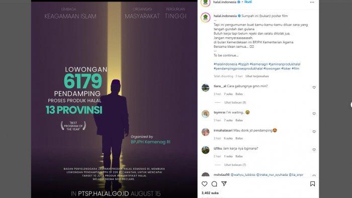 Lowongan kerja BPJPH Kemenag