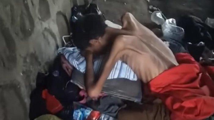 Pria terlantar dalam kondisi mengenaskan, di kebon nanas, Kota Tangerang.