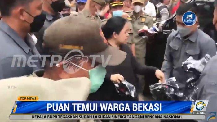 r di , Puan juga terekam sempat ngedumel kepada pengawalnya.