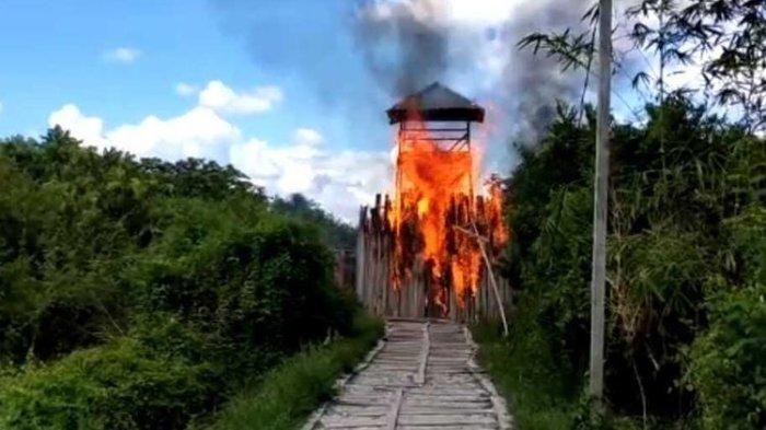 Pos Pantau di wilayah Kampung Ponton, sebagai kampung narkoba