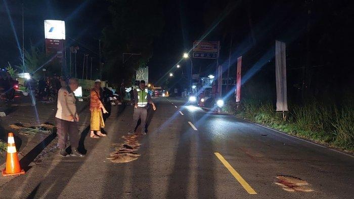 kecelakaan lalu lintas di Jalan Raya Serang