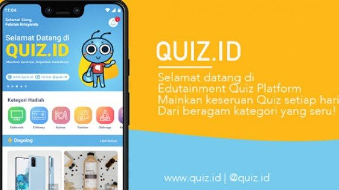 Asah Otak Berhadiah Aplikasi Penghasil Uang Quiz.ID, Jawab Pertanyaan Bisa Dapat Cuan - Halaman all - Tribunjateng.com