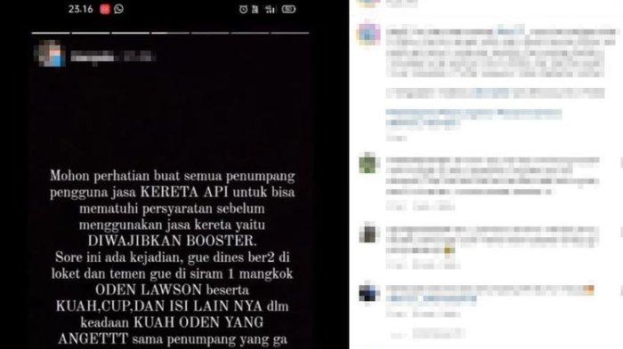 viral penumpang kereta siram petugas loket