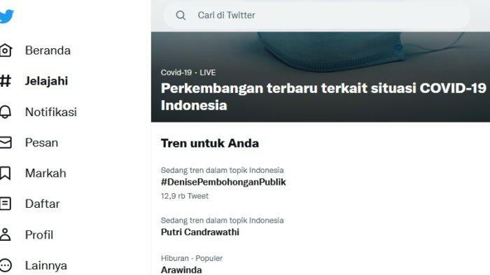 Denise Chariesta kembali jadi trending di Twitter, disentil lewat tagar Denise Pembohongan Publik