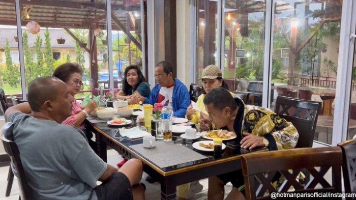 Hotman Paris dan Agustianne Marbun sarapan super harmonis.