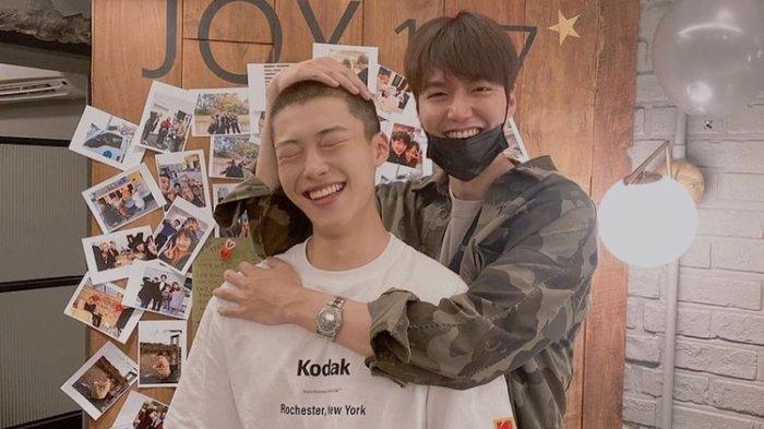 Aktor Korea Woo Do Hwan (depan) dan Lee Min Ho