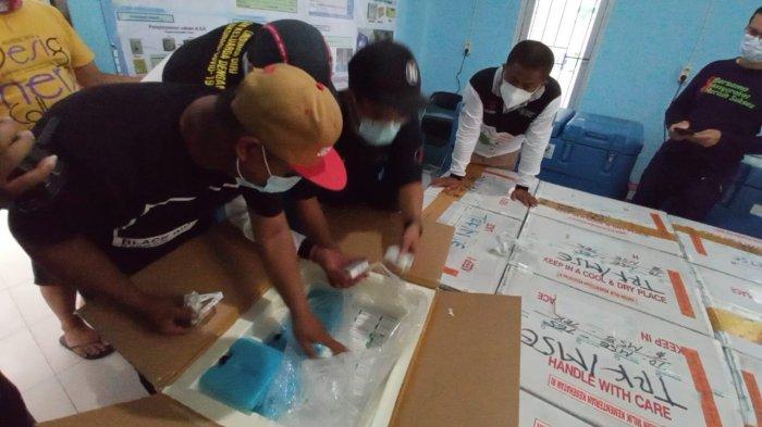 Ilustrasi stok vaksin Covid-19 di Gudang Farmasi Kabupaten Bulungan 15112022