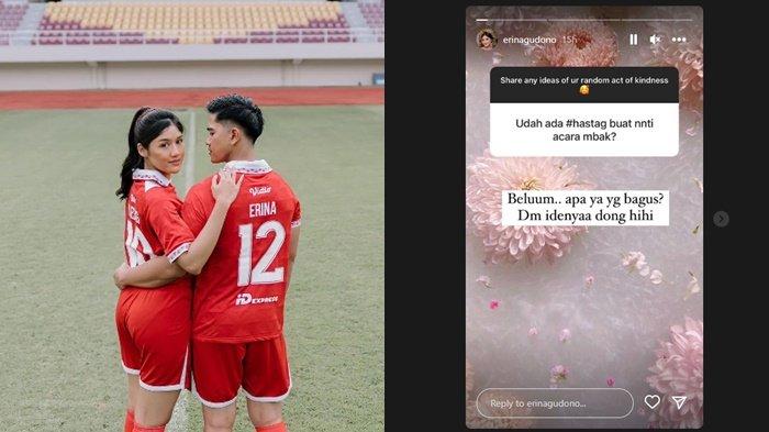 Erina Gudono bingung soal hastag yang akan dipakai saat momen pernikahan dengan Kaesang Pangarep Desember mendatang.