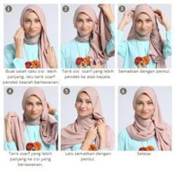 Hijab Gaya Juntai, Tren Wanita Muslimah 2016. Begini Cara Memakainya
