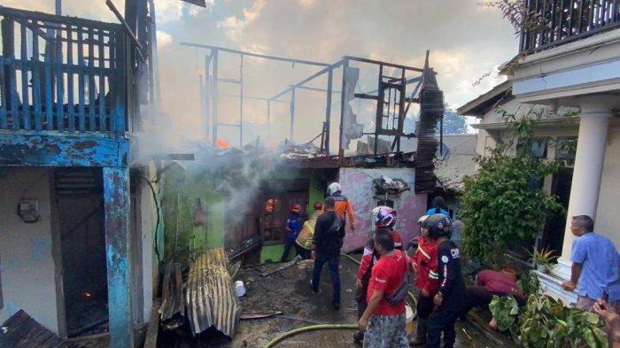karang jati di bpn kaltim kebakaran 3 rumah hangus