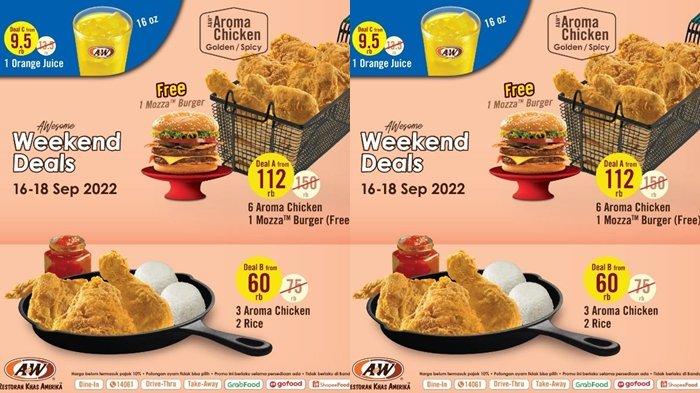 promo A&W hari ini Sabtu 17 September 2022