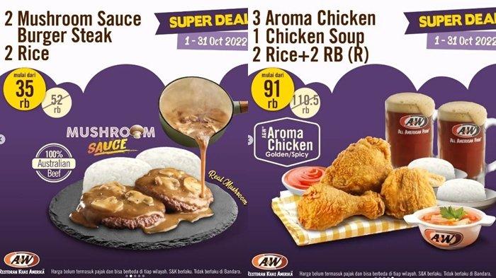 promo A&W hari ini Selasa 4 Oktober 2022