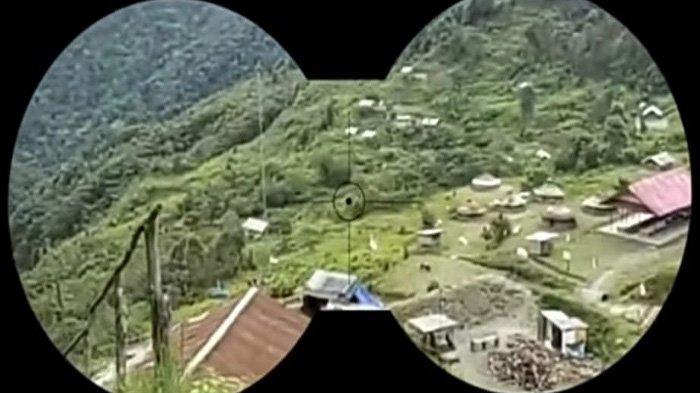 tangkapan kamera salah satu kampung yang dikawal TNI Polri