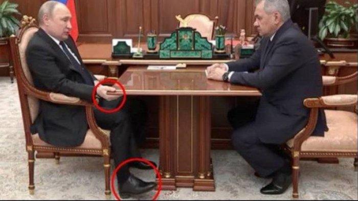 Pertemuan Presiden Rusia, Vladimir Putin dengan Menteri Pertahanan Rusia, Sergey Shoigu.