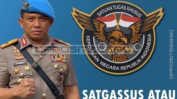 Ferdy Sambo dan logo Satgasus Merah Putih 2